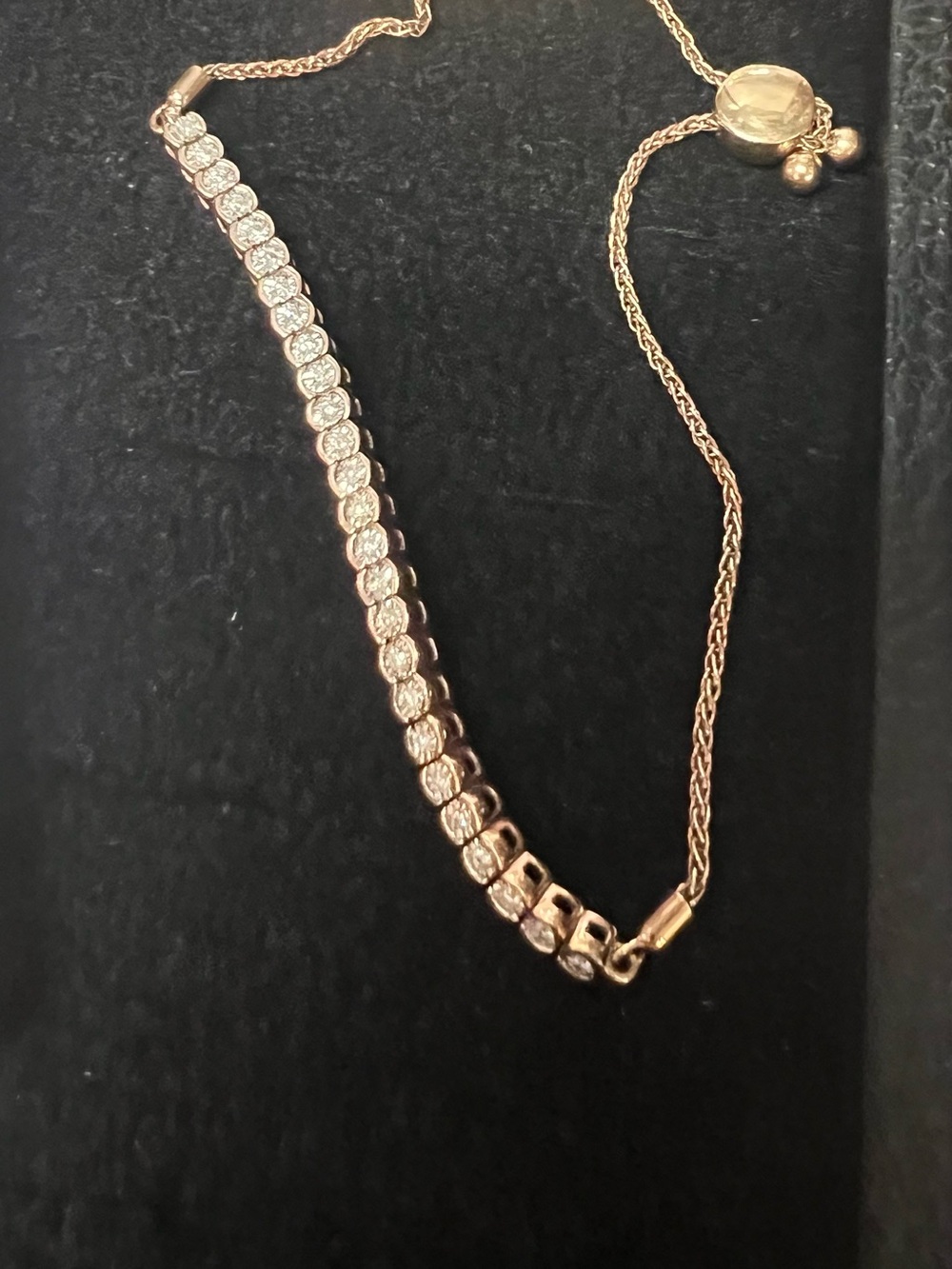 10k gold diamond braclet